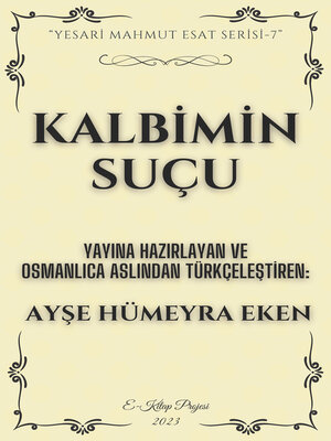cover image of Kalbimin Suçu